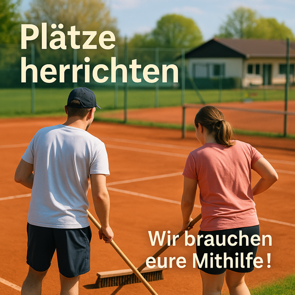 Plätze aufbereiten für Saisonstart & ITN-Turnier – wir brauchen euch!